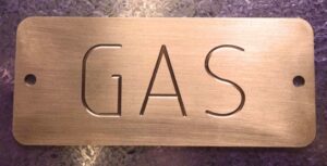 Gas Brass Plate