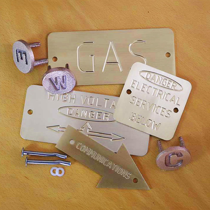 HTD Kerbmarker Brass Tags and Plates