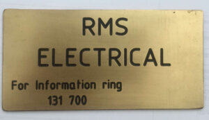 RMS Electrical Plate