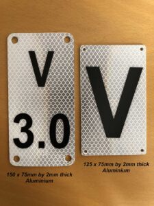 150 x 75 and 125 x 75mm Reflective Plates