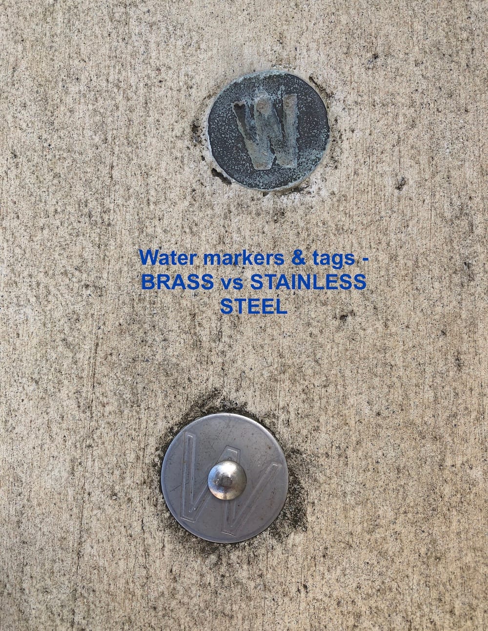 Water Stainless Steel vs Brass Tags