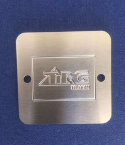 TPG Telecom Stainless Steal Plate