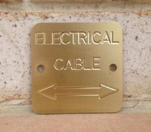 Electrical Brass Plate